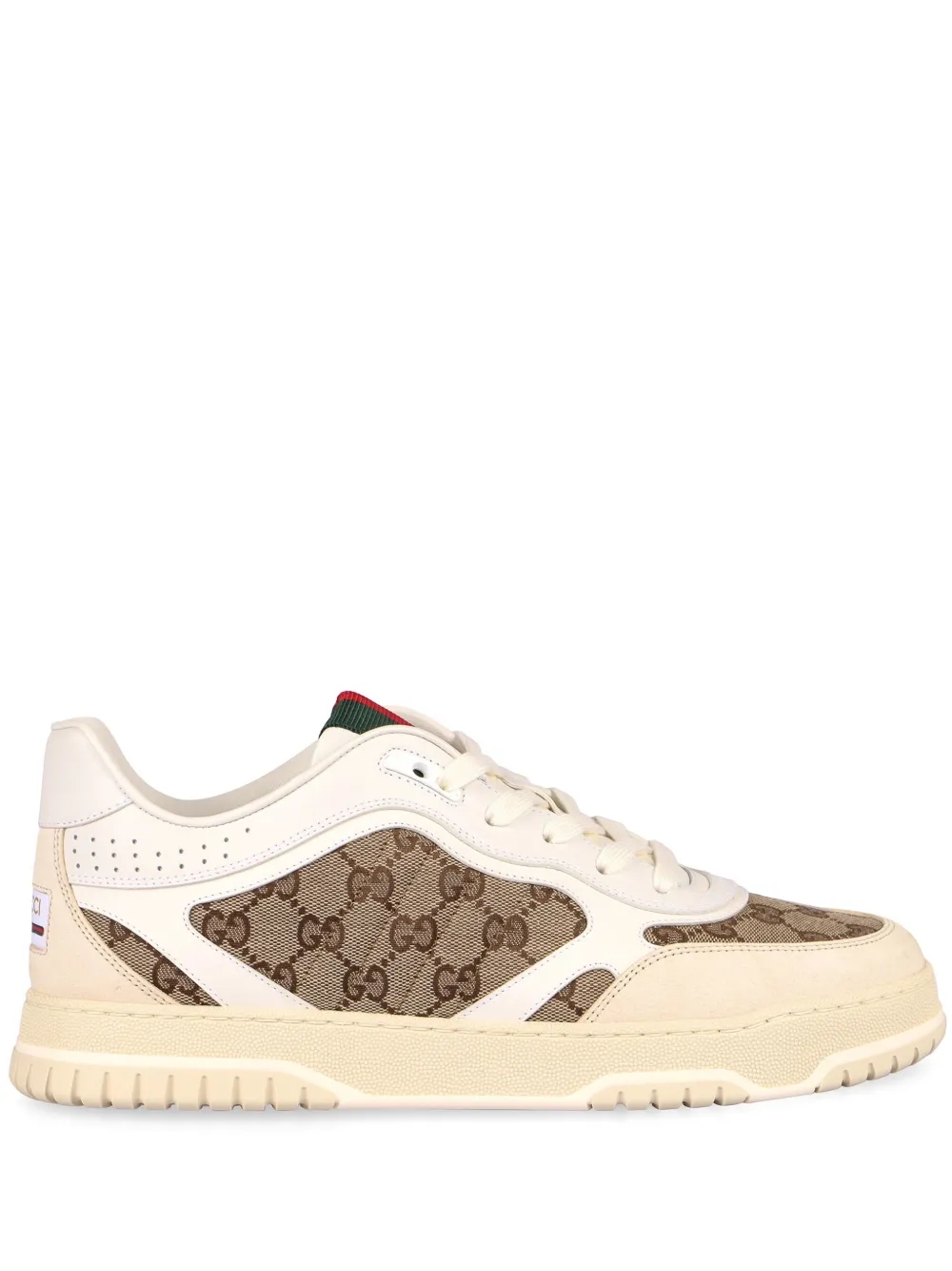 Gucci Re-Web panelled sneakers - front angle